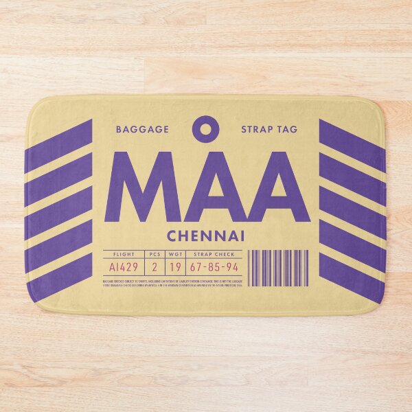 Item preview, Luggage Tag D - MAA Chennai India designed and sold by VoodooCircus.