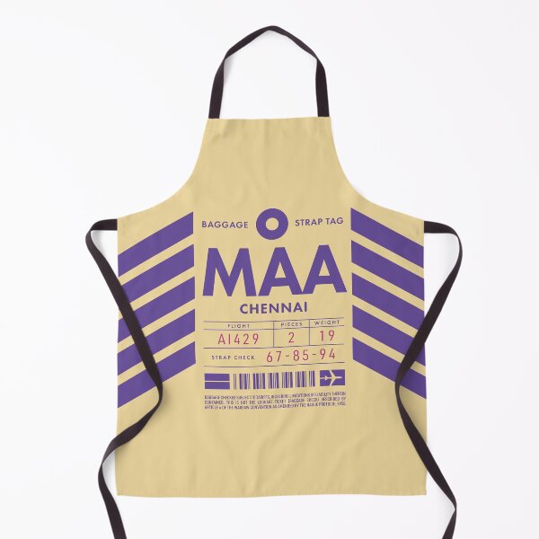 Artikelvorschau, Luggage Tag D - MAA Chennai India entworfen und verkauft von VoodooCircus.