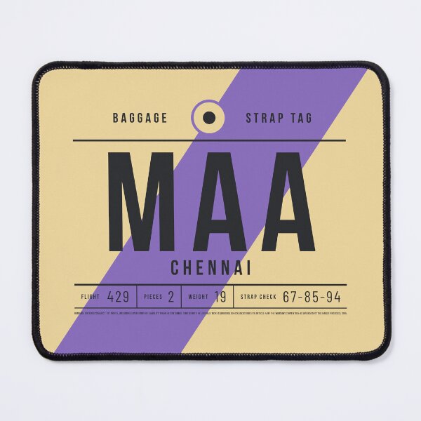 Item preview, Luggage Tag E - MAA Chennai India designed and sold by VoodooCircus.