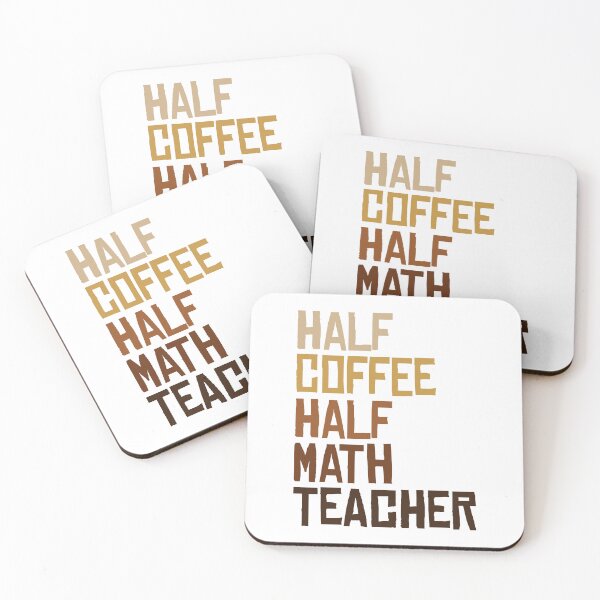 Item preview, Half coffee half math teacher designed and sold by SweetLog.