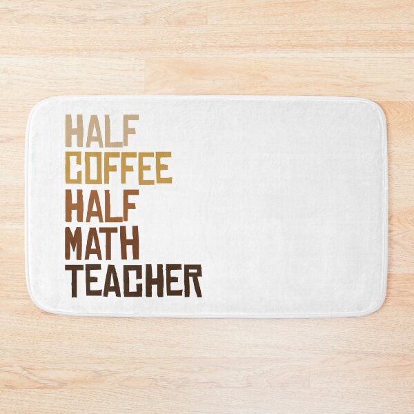 Item preview, Half coffee half math teacher designed and sold by SweetLog.