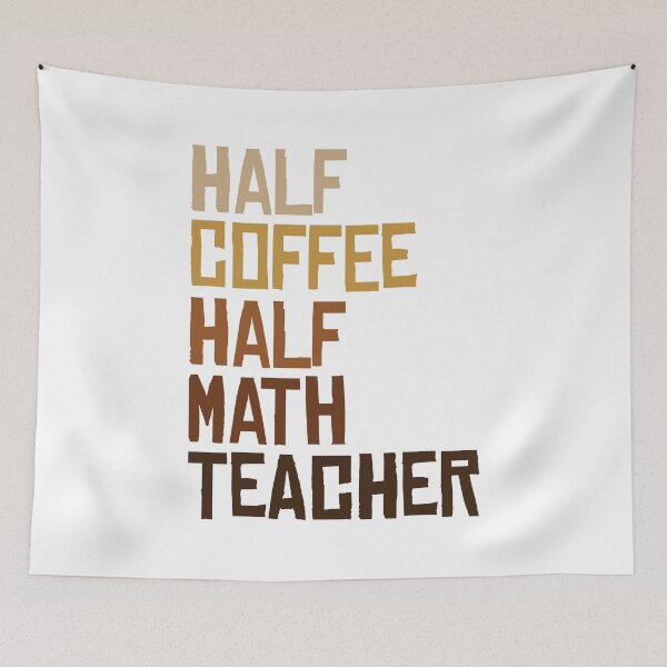 Item preview, Half coffee half math teacher designed and sold by SweetLog.