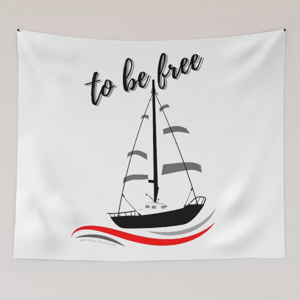Item preview, to be free, boat life - feel and live the freedom on the sea designed and sold by Anke Franikowski.