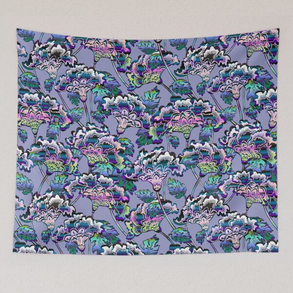 Item preview, futuristic floral lavender designed and sold by Ruth Cadioli.