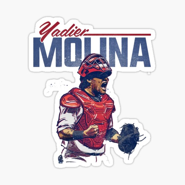 Yadier Molina Jersey  Sticker for Sale by athleteart20