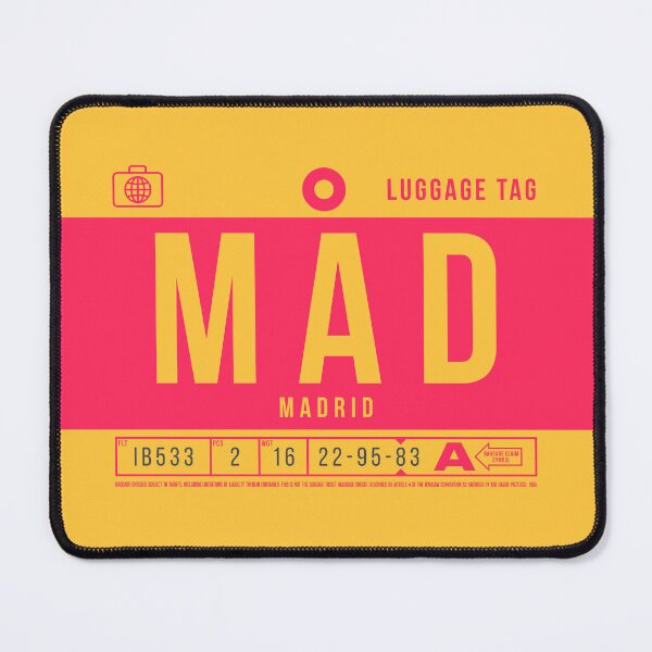Item preview, Luggage Tag B - MAD Madrid Spain designed and sold by VoodooCircus.