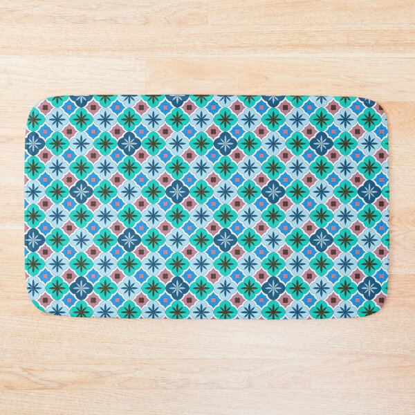 Item preview, Blue Aqua Moroccan Tiles Art  designed and sold by SemDesigns1.