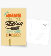 Have you tried turning it off and on again? Postcards