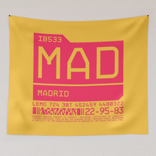 Item preview, Luggage Tag C - MAD Madrid Spain designed and sold by VoodooCircus.