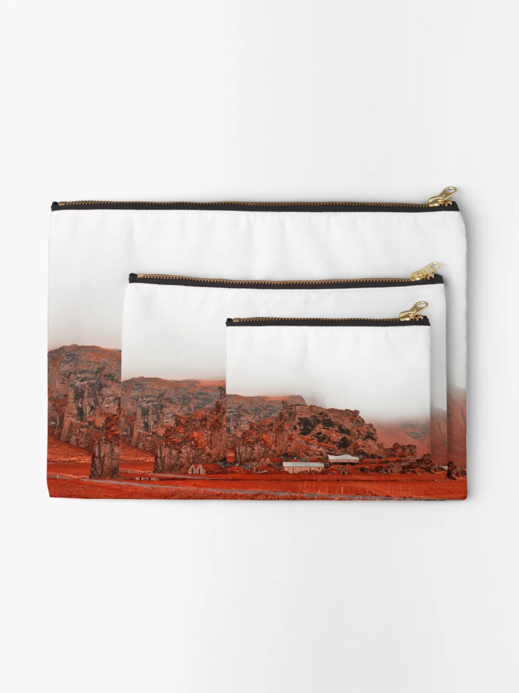 Thumbnail 2 of 4, Zipper Pouch, Ruby Rutshellir Fog designed and sold by Nicolas Raymond.
