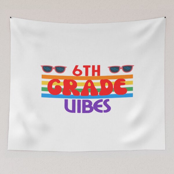 Item preview, Sixth Grade Vibes Only, Back To School, Rainbow designed and sold by ImaginedCo.