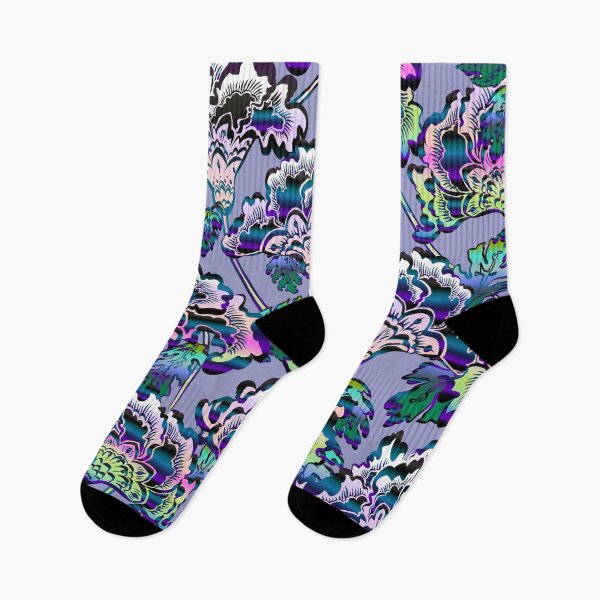 Item preview, futuristic floral lavender designed and sold by Ruth Cadioli.