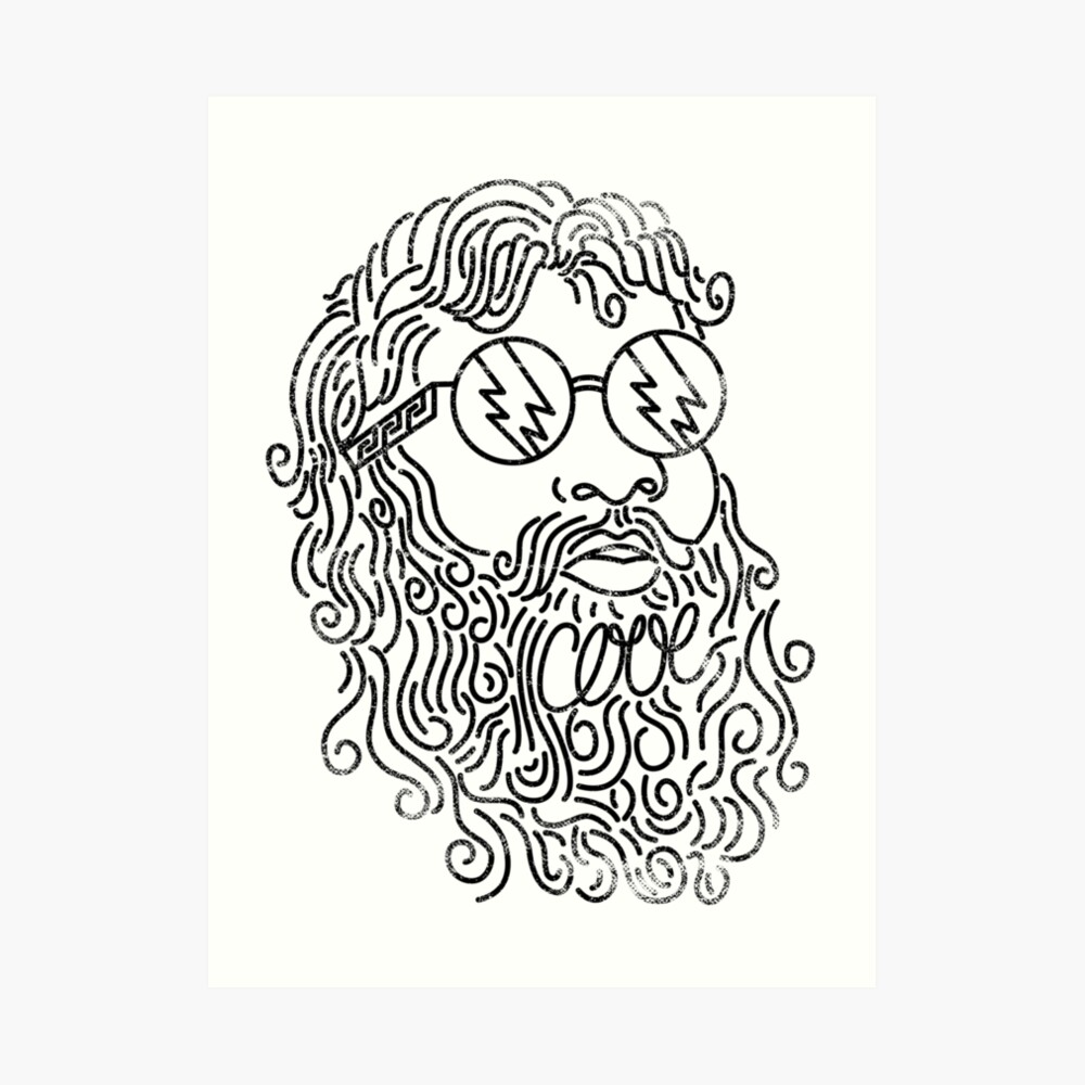 A Cool God Art Print
