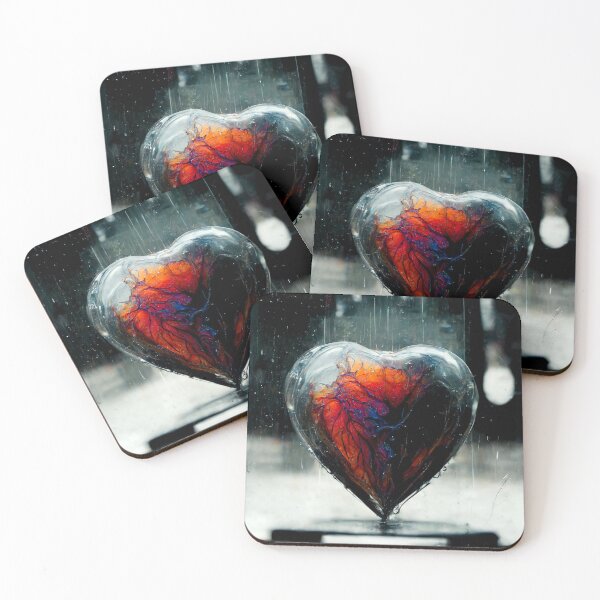 Item preview, Heart Of Glass In The Rain designed and sold by MindsArtDesign.