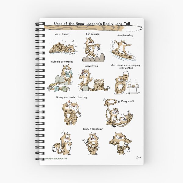 Item preview, Uses of the Snow Leopard's Tail designed and sold by Green Humour.