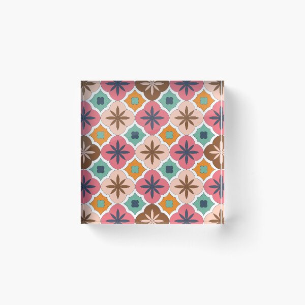 Item preview, Moroccan Tiles Art - Pinks designed and sold by SemDesigns1.