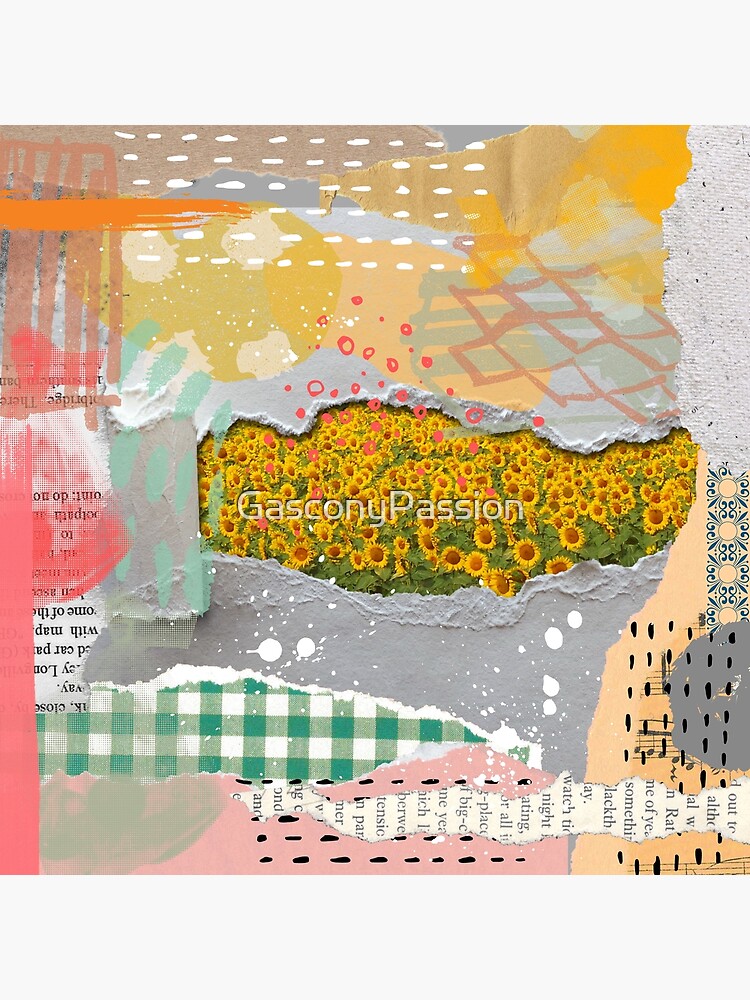 Sunflowers Collage by GasconyPassion