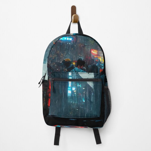 Item preview, Crowded Cyberpunk City Market designed and sold by CyberStreetArt.