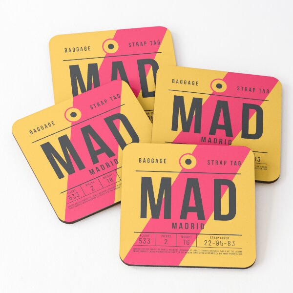 Item preview, Luggage Tag E - MAD Madrid Spain designed and sold by VoodooCircus.