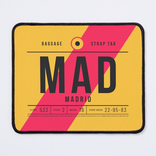 Item preview, Luggage Tag E - MAD Madrid Spain designed and sold by VoodooCircus.