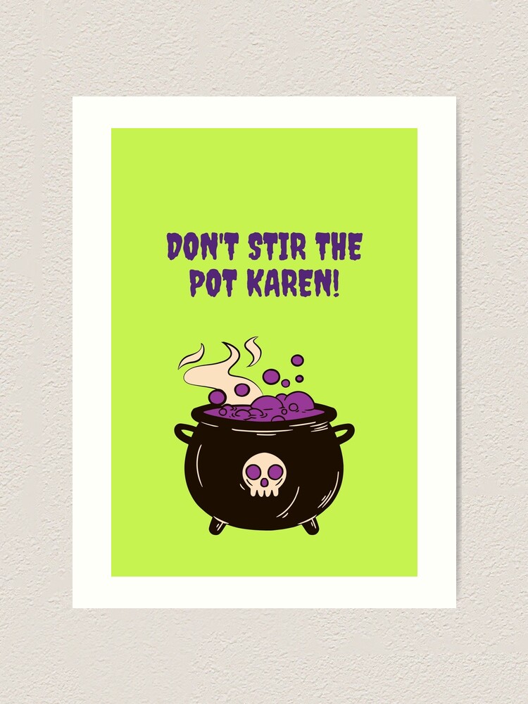 Pot Stirrer print art Captions print art at