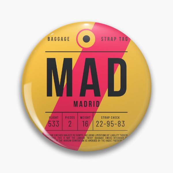 Item preview, Luggage Tag E - MAD Madrid Spain designed and sold by VoodooCircus.
