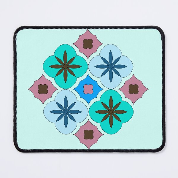 Item preview, Blue Aqua Moroccan Tiles Art designed and sold by SemDesigns1.