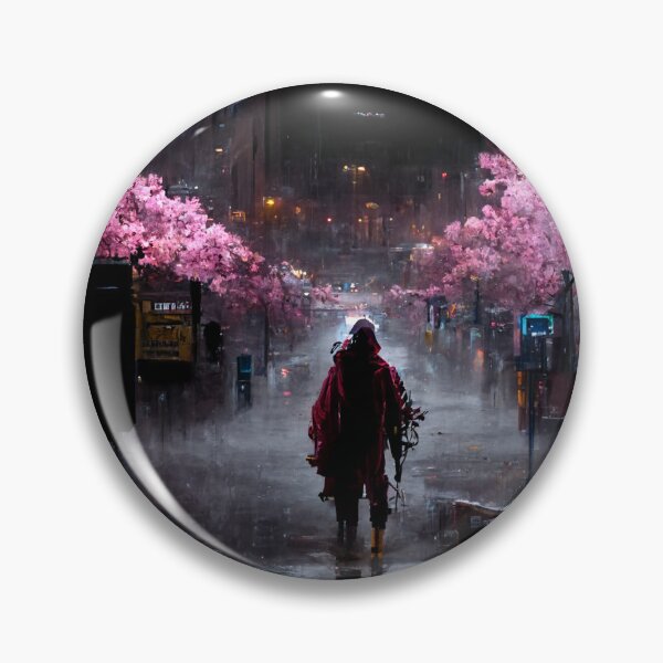 Item preview, Cyberpunk BountyHunter Cherry Blossom designed and sold by CyberStreetArt.