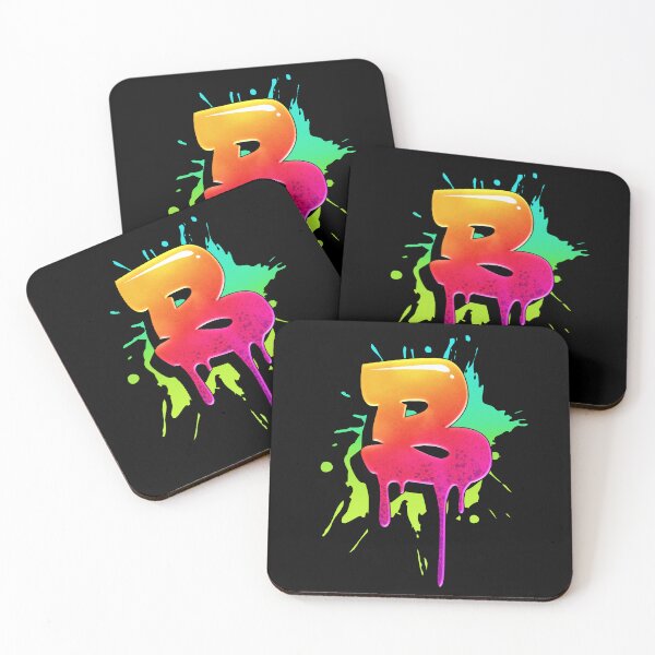 Item preview, Graffiti Letters B Letter Colorful Paint Splash Style designed and sold by ToTheNextLetter.