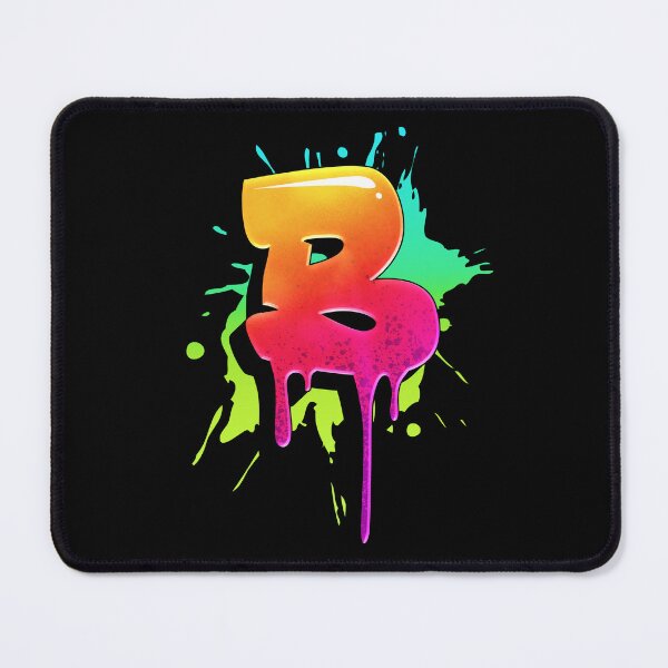 Item preview, Graffiti Letters B Letter Colorful Paint Splash Style designed and sold by ToTheNextLetter.