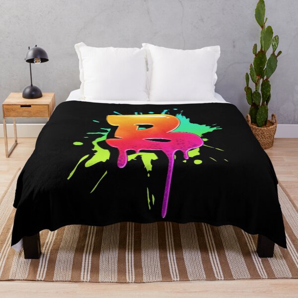 Item preview, Graffiti Letters B Letter Colorful Paint Splash Style designed and sold by ToTheNextLetter.