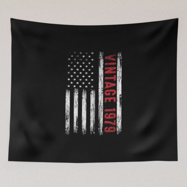 Item preview, 43rd Birthday Gifts Vintage 1979 American Flag designed and sold by MoHaCo.