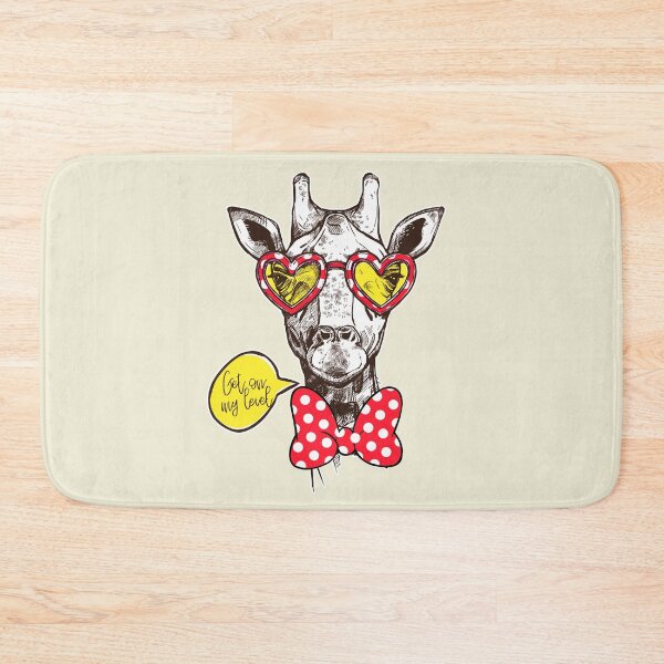 Item preview, Cool Giraffe with heart glasses . Get on my level ! designed and sold by EF.