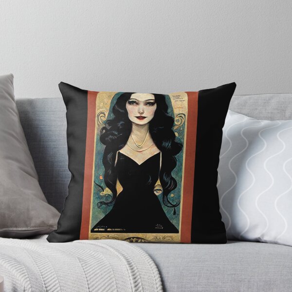 Item preview, Art Deco Morticia (print size) designed and sold by TheHippieViking.