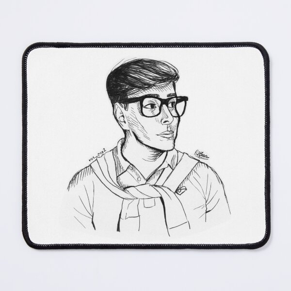 Item preview, Patton Sanders Brush Pen Illustration - Sanders Sides designed and sold by Rosalynd Byass.