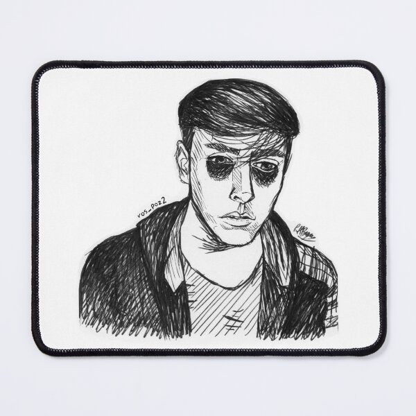 Item preview, Virgil Sanders Brush Pen Illustration - Sanders Sides designed and sold by Rosalynd Byass.