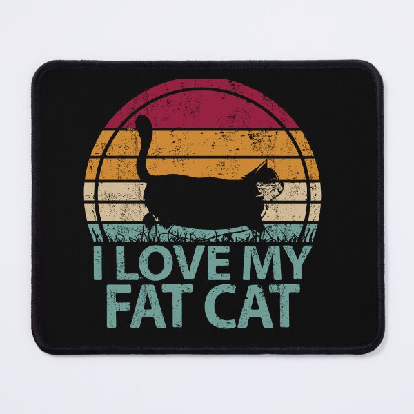 Item preview, I Love my Fat Cat Vintage Retro Decals designed and sold by richter74.