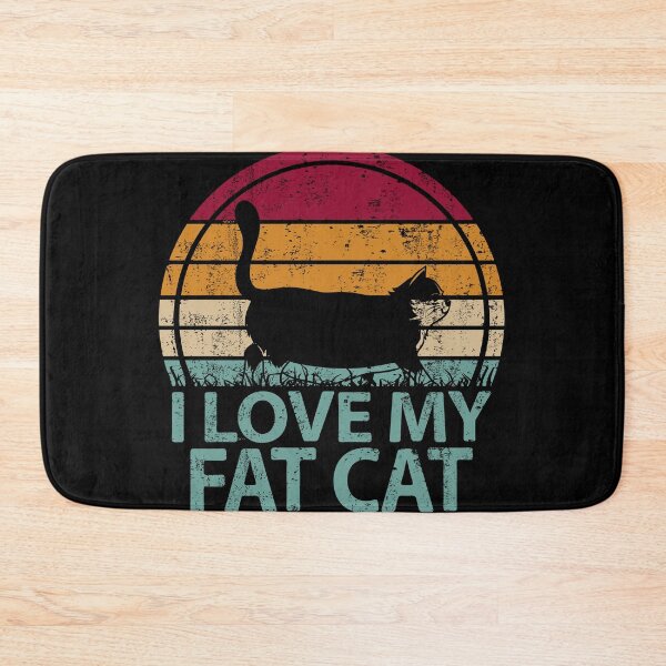 Item preview, I Love my Fat Cat Vintage Retro Decals designed and sold by richter74.