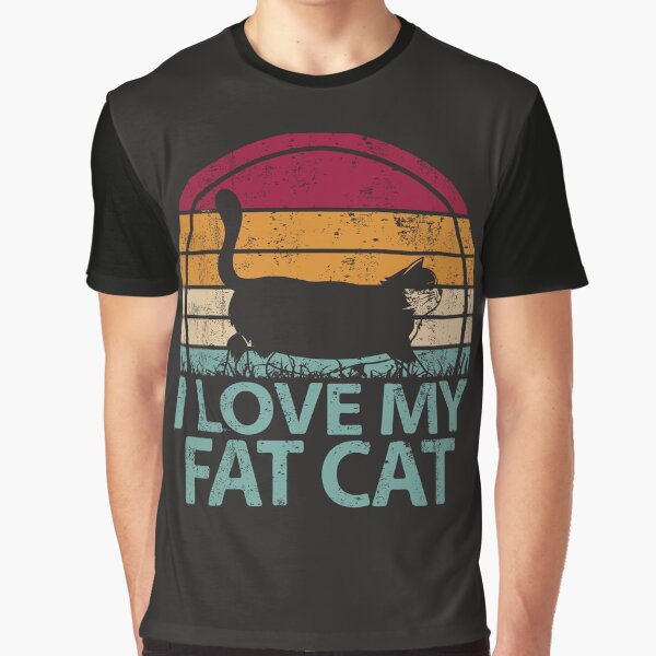 Artikel-Vorschau von I Love my Fat Cat Vintage Retro Decals, designt und verkauft von richter74.