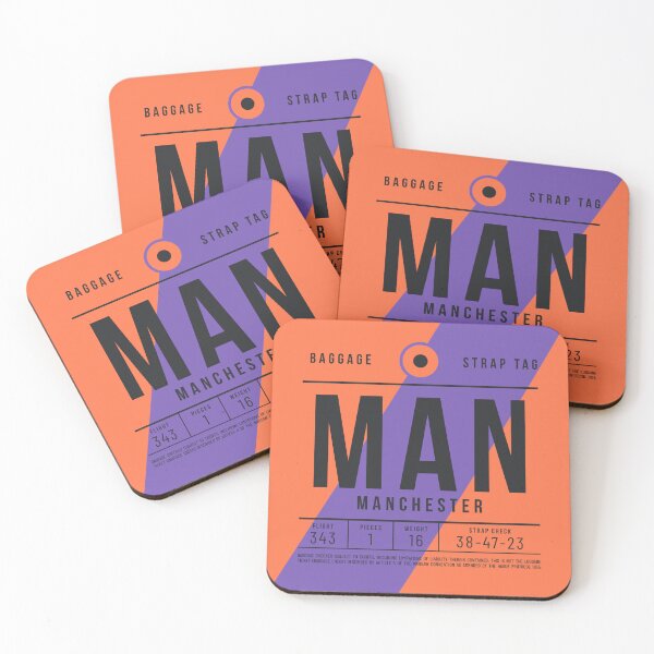 Item preview, Luggage Tag E - MAN Manchester England UK designed and sold by VoodooCircus.