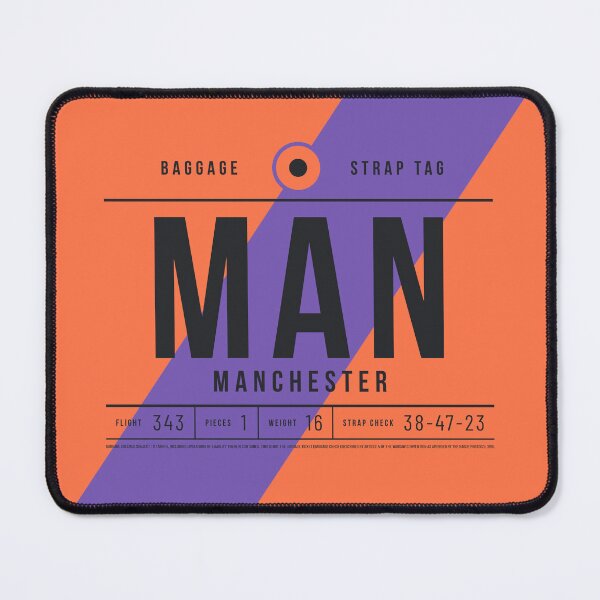 Item preview, Luggage Tag E - MAN Manchester England UK designed and sold by VoodooCircus.