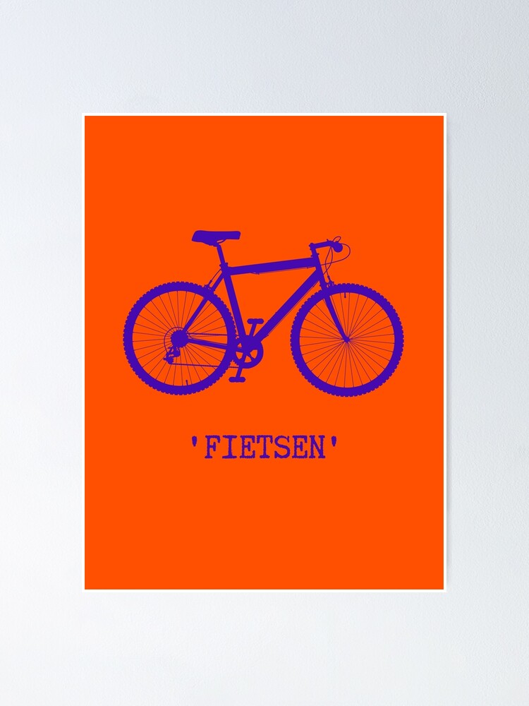 schoonmaken Beïnvloeden Optimistisch Blue Bike - FIETSEN, Cycling, Dutch language" Poster for Sale by LTM-tee |  Redbubble