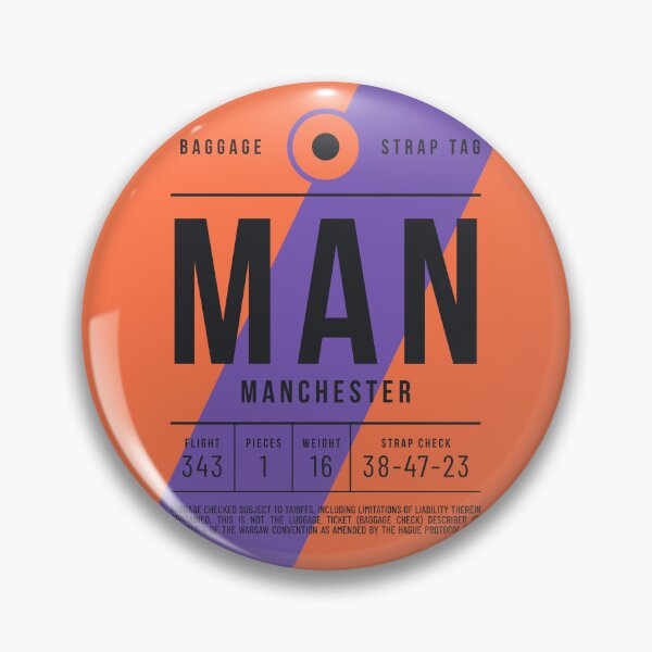Item preview, Luggage Tag E - MAN Manchester England UK designed and sold by VoodooCircus.