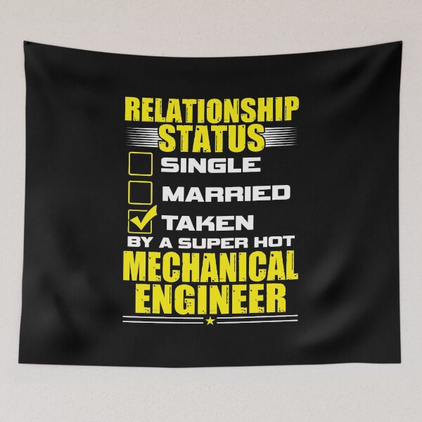 Item preview, Funny His Her Gift Mechanical Engineer Relationship Status designed and sold by haselshirt.