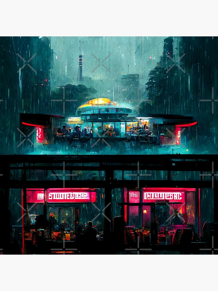 A Hard Rain  Cyberpunk aesthetic, Samurai wallpaper, Cyberpunk art