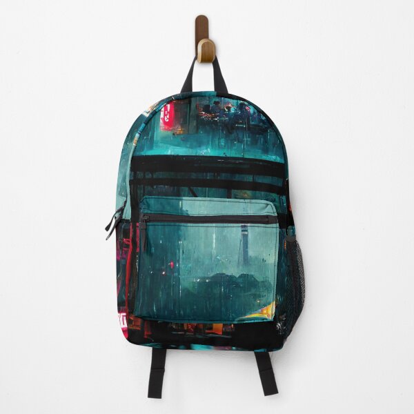Item preview, Cyberpunk Diner Rainy Day designed and sold by CyberStreetArt.