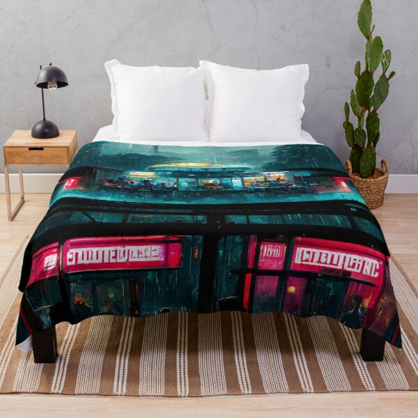 Item preview, Cyberpunk Diner Rainy Day designed and sold by CyberStreetArt.