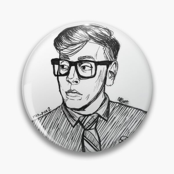 Item preview, Logan Sanders Brush Pen Illustration - Sanders Sides designed and sold by Rosalynd Byass.