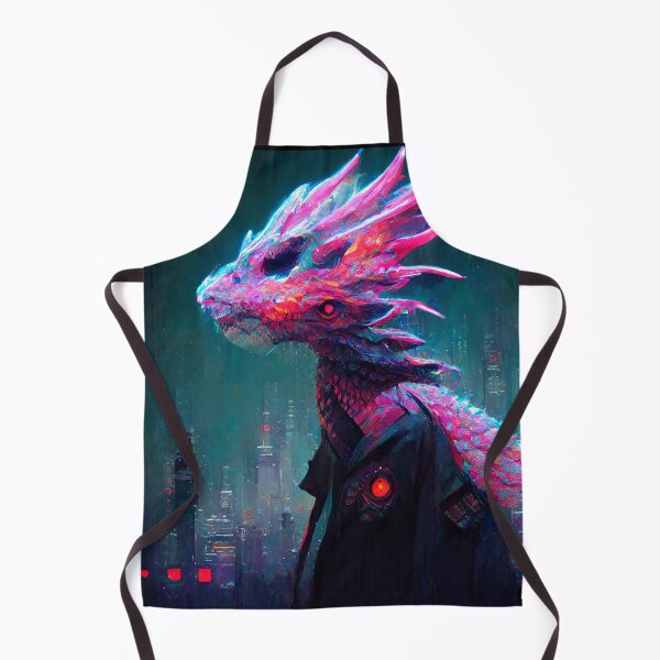 Item preview, Carácter estilizado del dragón Cyberpunk designed and sold by CyberStreetArt.