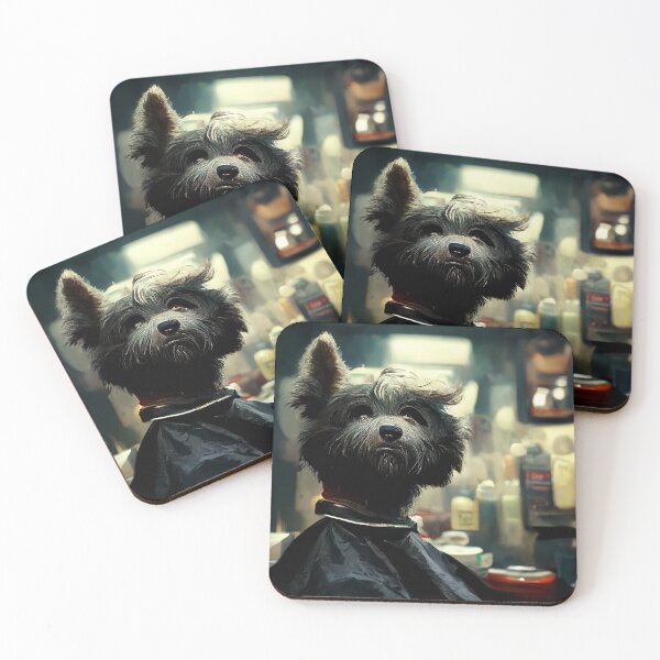 Item preview, The Dog in the Barbershop designed and sold by Sahar  Tabrizi.